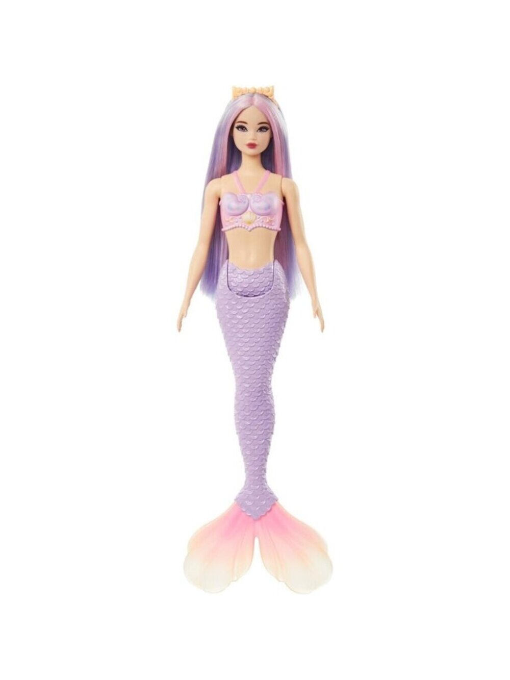 🆕Barbie Mermaid Doll with Pink & Lilac Fantasy Hair with Bodice & Lavender Tail